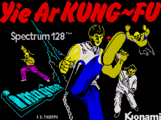 Kung Fu title screen for ZX Spectrum